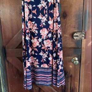 NWT Stretch Floral Maxi Skirt